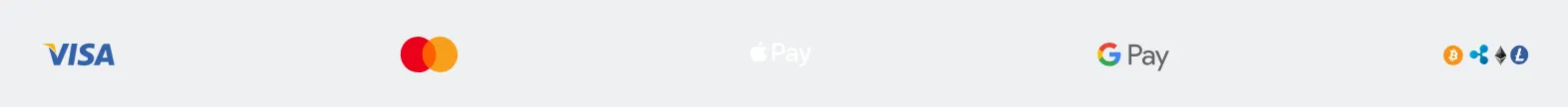Accepted payment methods at KingHills Casino - Visa, Mastercard, Apple Pay, Google Pay and more