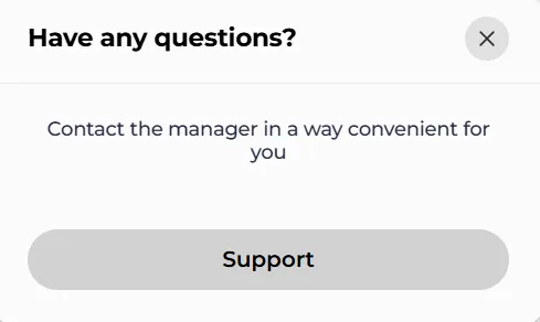 KingHills Casino support contact widget